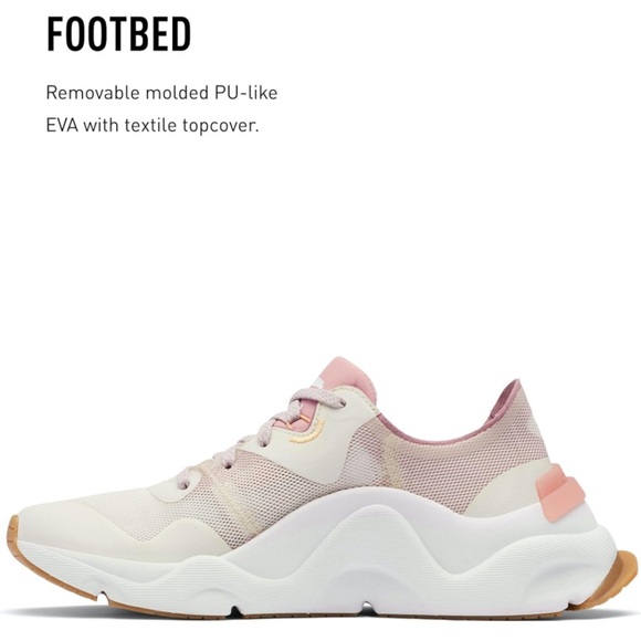 Sorel Kinetic Rnegd Float Chalk/Eraser Pink 10 New - Picture 4 of 6